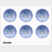 Blueberry inbliklabel 3 ronde sticker (Vel)