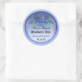 Blueberry inbliklabel 3 ronde sticker (Tas)