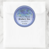 Blueberry inbliklabel 3b ronde sticker (Tas)