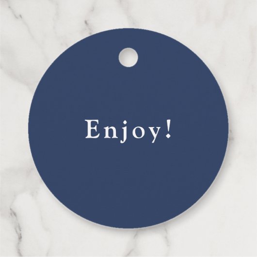 Blueberry Jam Bedankjes Labels (Achterkant)