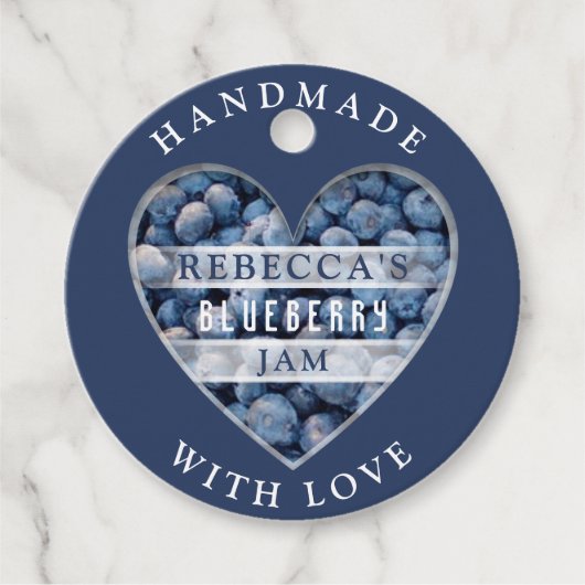 Blueberry Jam Bedankjes Labels (Voorkant)