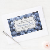 Blueberry jam behouden blauw label sticker (Envelop)
