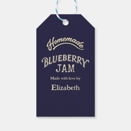 Blueberry Jam Cadeaulabel (Voorkant)
