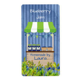 Blueberry Jam Canning Label