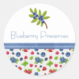 Blueberry Jam Canning Label