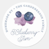 Blueberry Jam Classic Round Sticker (Voorkant)