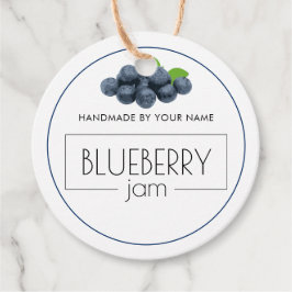 Blueberry Jam Custom Product Label Hang Labels