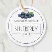 Blueberry Jam Custom Product Label Hang Labels (Voorkant)