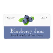 Blueberry Jam Inblikken Labels (Voorkant)