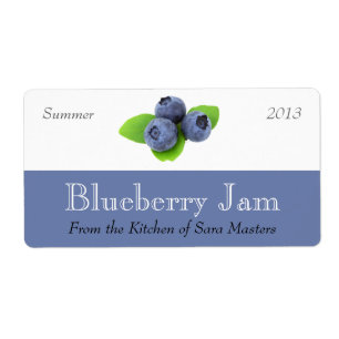 Blueberry Jam Inblikken Labels