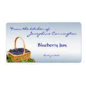 Blueberry Jam Inblikken Labels (Voorkant)