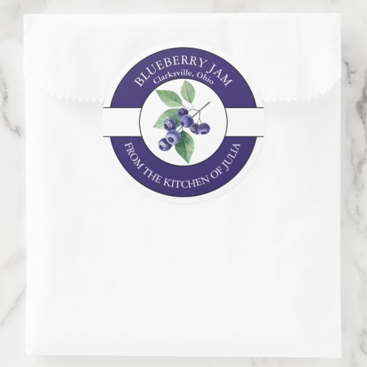 Blueberry Jam Label (Tas)
