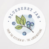 Blueberry Jam Labels (Design 2)