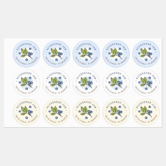 Blueberry Jam Labels (Vel)