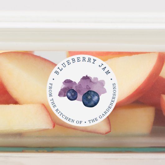 Blueberry Jam Labels (Aangebracht)