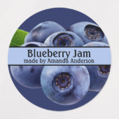 Blueberry Jam Moderne Cirkel Labels (Design 2)