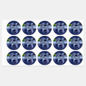 Blueberry Jam Moderne Cirkel Labels (Vel)