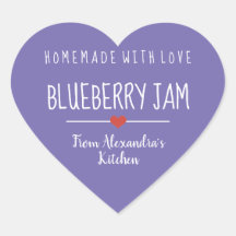 Blueberry jam paarse homemade met liefde