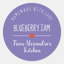 Blueberry jam paarse homemade met liefde