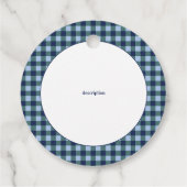 Blueberry Jam Plaid Bedankjes Labels (Achterkant)