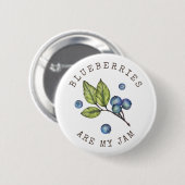 Blueberry Jam Pun Ronde Button 5,7 Cm (Voorkant /achterkant)