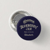 Blueberry Jam Ronde Button 3,2 Cm (Voorkant /achterkant)