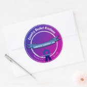  Blueberry Jam Round Sticker (Envelop)