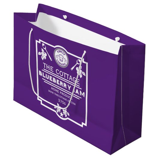 Blueberry Jam Seller Groot Cadeauzakje (Voorkant Gekanteld)