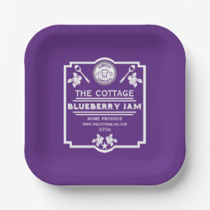 Blueberry Jam Seller Papieren Bordje