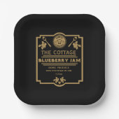 Blueberry Jam Seller Papieren Bordje (Voorkant)