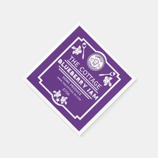 Blueberry Jam Seller Servet (Hoek)