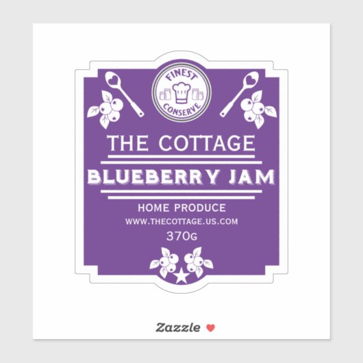 Blueberry Jam Seller Sticker (Vel)