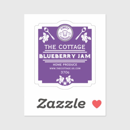 Blueberry Jam Seller Sticker (Vel)