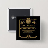 Blueberry Jam Seller Vierkante Button 5,1 Cm (Voorkant /achterkant)