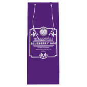 Blueberry Jam Seller Wijn Cadeautas (Achterkant)