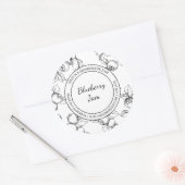 Blueberry Jam Sketch Modern label (Envelop)