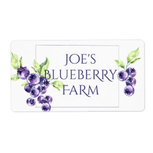 Blueberry Jar Etiket