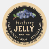 Blueberry Jelly Classic Round Sticker (Voorkant)