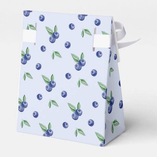 Blueberry jongen Twee Sweet berry verjaardagsfeest Bedankdoosjes (Achterkant)