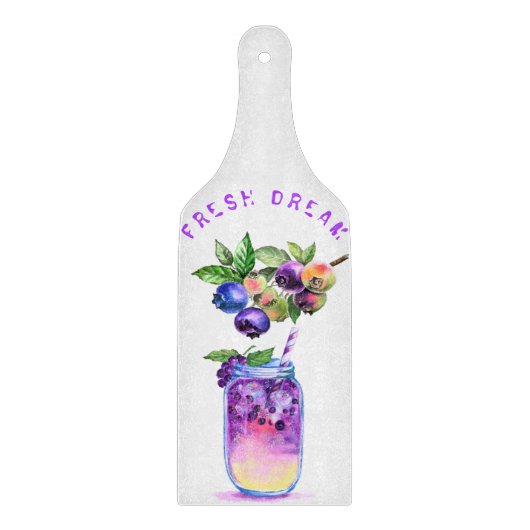 Blueberry Juice Cool Drink Cutting Board Snijplank (Voorkant)