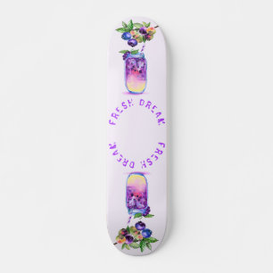 Blueberry Juice Cool Drink Fruits Skateboard