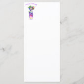 Blueberry Juice Drink Fruits Party Menu (Achterkant)