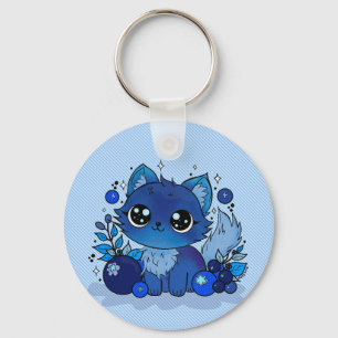 Blueberry Kat Sleutelhanger