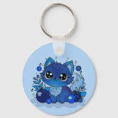 Blueberry Kat Sleutelhanger (Achterkant)
