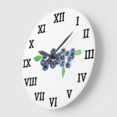 Blueberry Keuken Fruit Zomer Waterverf Eten Grote Klok (Hoek)