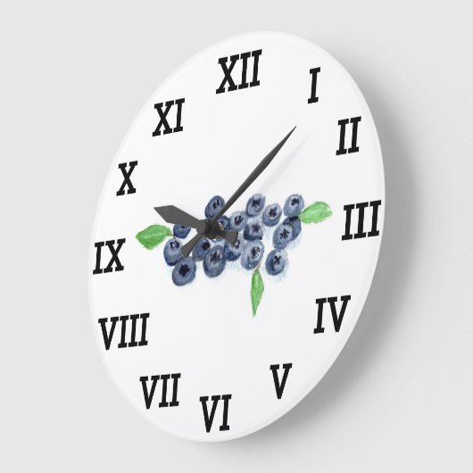 Blueberry Keuken Fruit Zomer Waterverf Eten Grote Klok (Hoek)