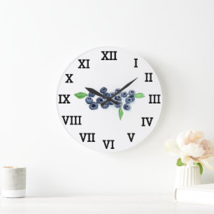 Blueberry Keuken Fruit Zomer Waterverf Eten Grote Klok