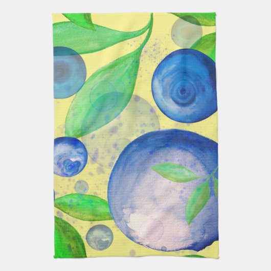 Blueberry keukenschotel handdoek (Verticaal)