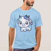 Blueberry Koe blauw Kawaii Kleding Schattige Koe C T-shirt (Voorkant)