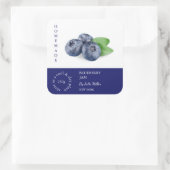 Blueberry-label voor kleine bedrijven vierkante sticker (Tas)